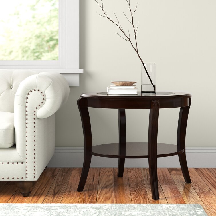 Dark espresso deals end table